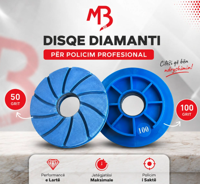 Disqe Diamanti për Policim Profesional (50 & 100 Grit)